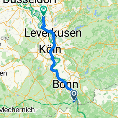 Von Wachtberg bis Düsseldorf