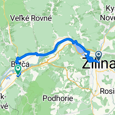 Sasinkova, Žilina až Hrabové, Bytča