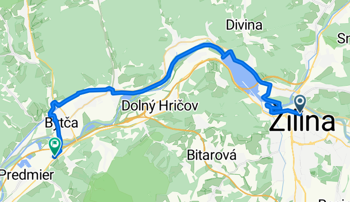 Sasinkova, Žilina až Hrabové, Bytča