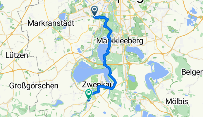Leipzig nach Elster-Radweg