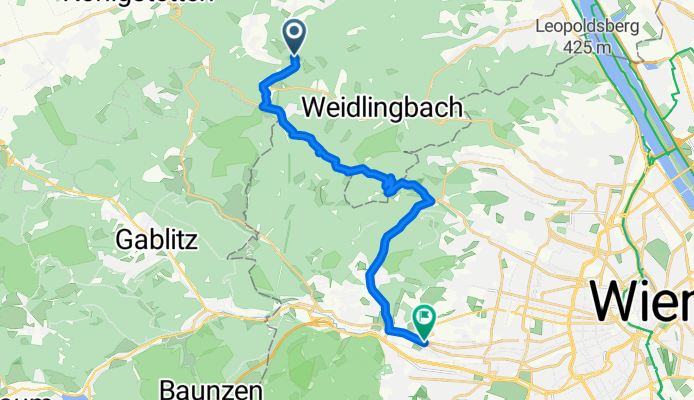 Sonnberg, St. Andrä-Wördern nach Linzer Straße, Wien