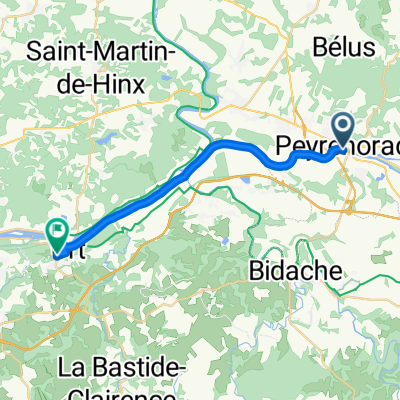 Route d'Hastingues nach Allée de Mesples