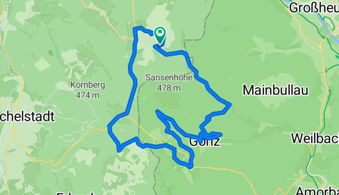 Vielbrunn - Gönz - Leidensweg - Boxbrunn - Grenzstation - Mangelsbach - Eulbach