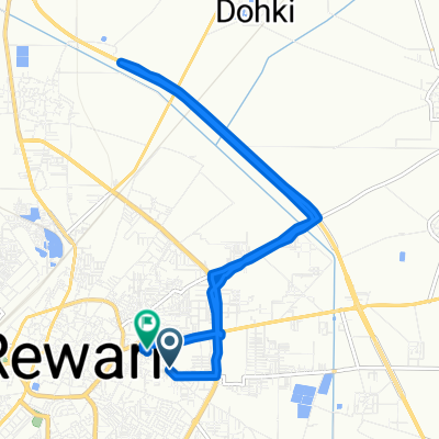 Kalaka Road, Rewari to Ganpat Nagar, Rewari