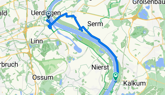 Burgstraße, Krefeld nach Herbert-Eulenberg-Weg, Düsseldorf