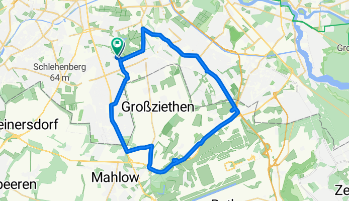 Rudow, Wassmannsdorf Mahlow und zurück