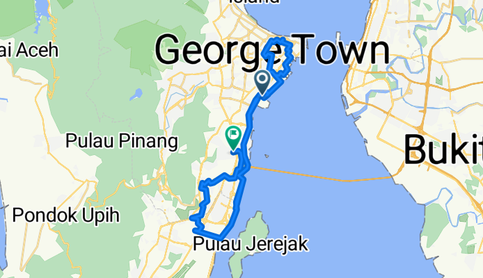 Lebuh Sungai Pinang to Cangkat Minden Jalan