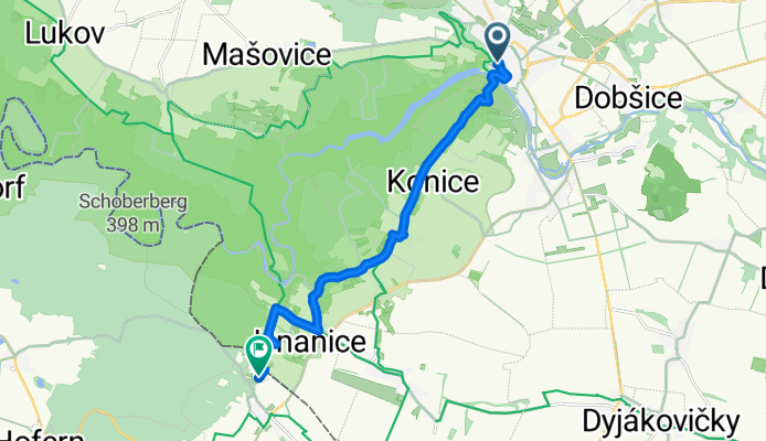 Hradní, Znojmo nach Retzbach