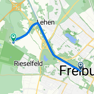 B31a, Freiburg im Breisgau nach Mundenhofer Straße, Freiburg im Breisgau