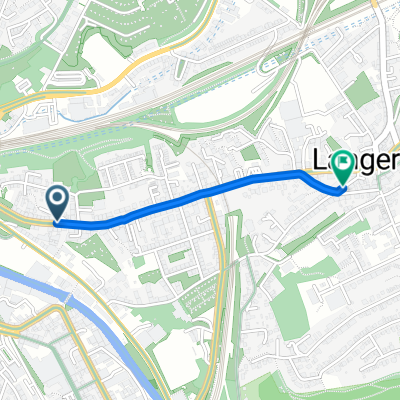 Langerfelder Straße, Wuppertal nach Leibuschstraße, Wuppertal