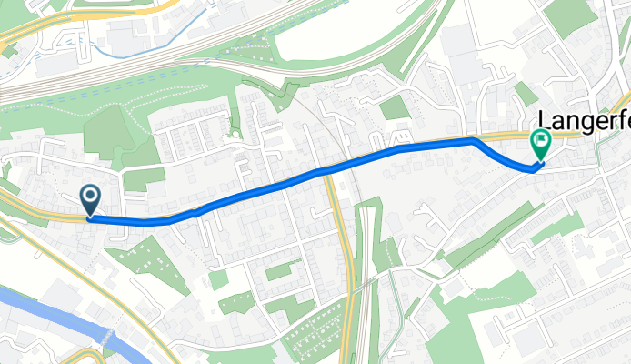 Langerfelder Straße, Wuppertal nach Leibuschstraße, Wuppertal