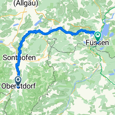 Route nach Füssen