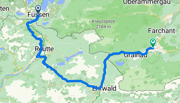 Von Füssen bis Garmisch-Partenkirchen