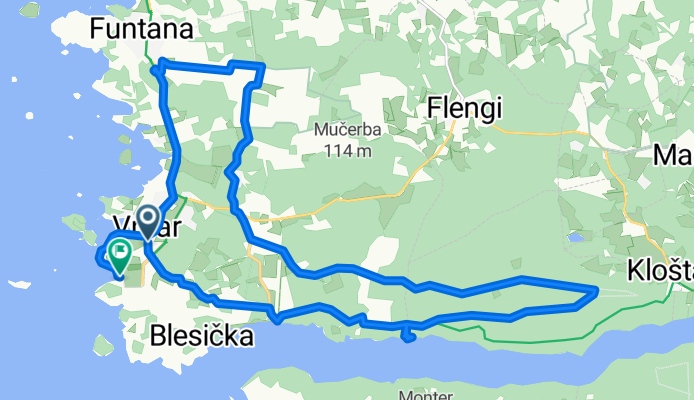 Saline, Vrsar nach Vrsar