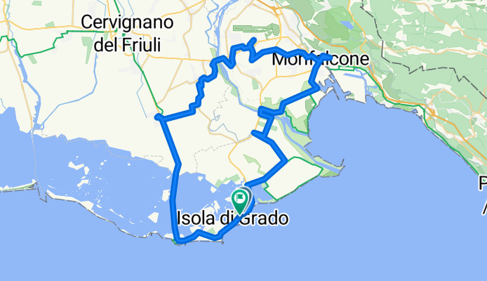 Via Monfalcone, Grado nach Via Monfalcone, Grado