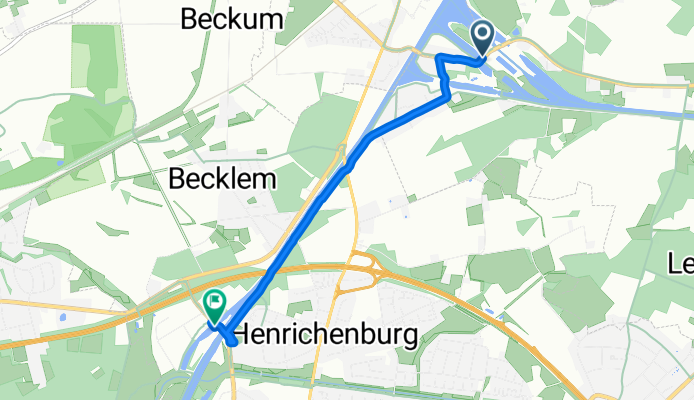 Zum neuen Hebewerk, Waltrop nach Wartburgstraße, Castrop-Rauxel