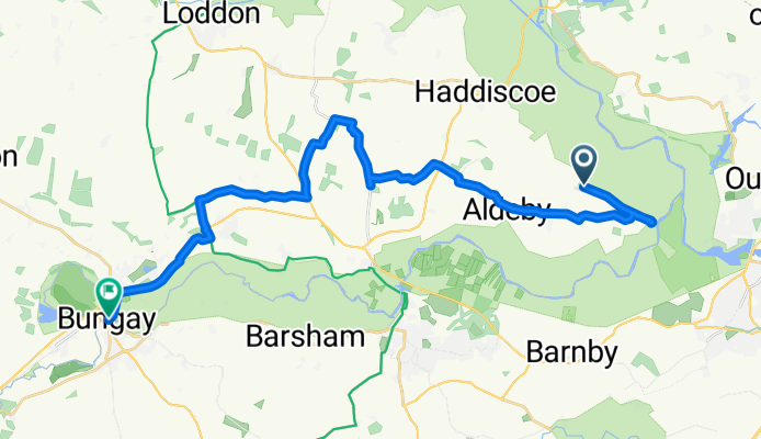 Burgh Road, Beccles to Nethergate Street, Bungay