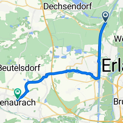 Möhrendorf nach Rathgeberstraße, Herzogenaurach