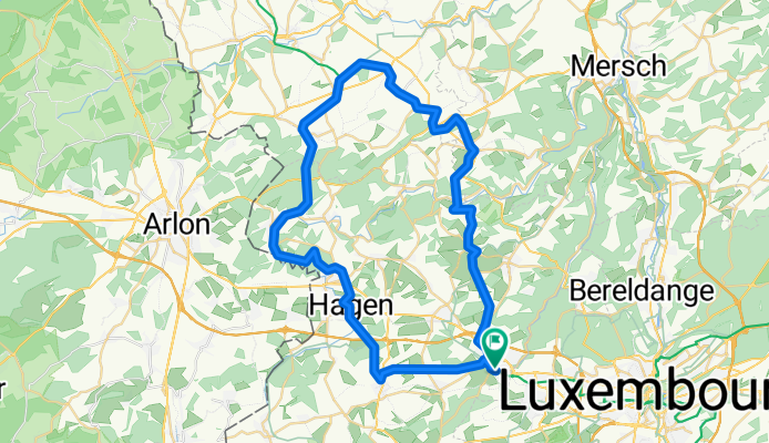 Rue Op Bierg, Mamer-Sud to Rue de Bertrange, Mamer-Sud