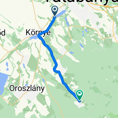 Sirály utca, Tatabánya - Arany János út, Várgesztes