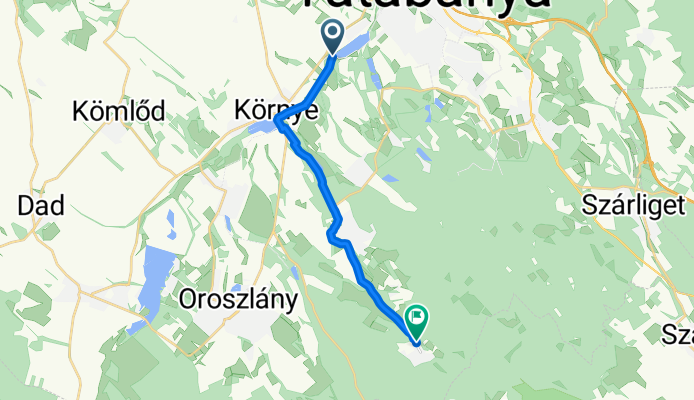 Sirály utca, Tatabánya - Arany János út, Várgesztes