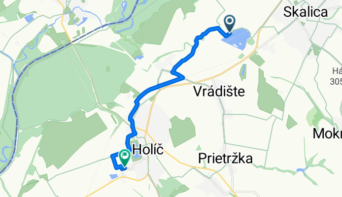 Rybník, Skalica až Márie Terézie, Holíč