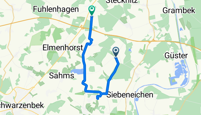 Wotersen nach Friedhofstraße