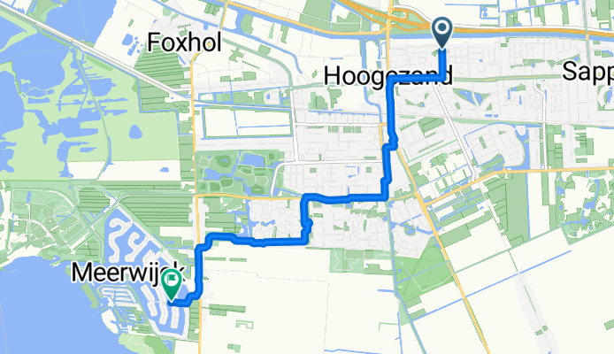 Albert Cuypstraat, Hoogezand naar Waallaan, Kropswolde