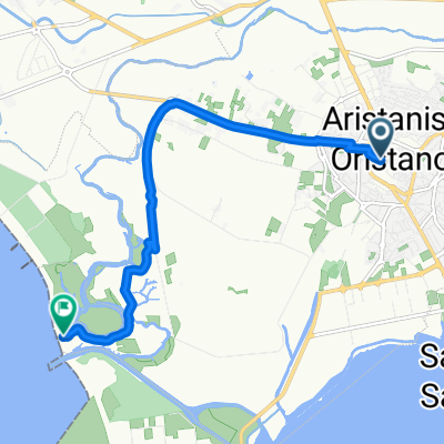 From Oristano to Santa Giusta