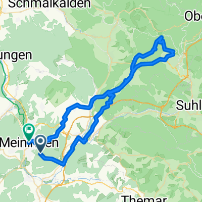 Meiningen nach Ernestinerstraße, Meiningen