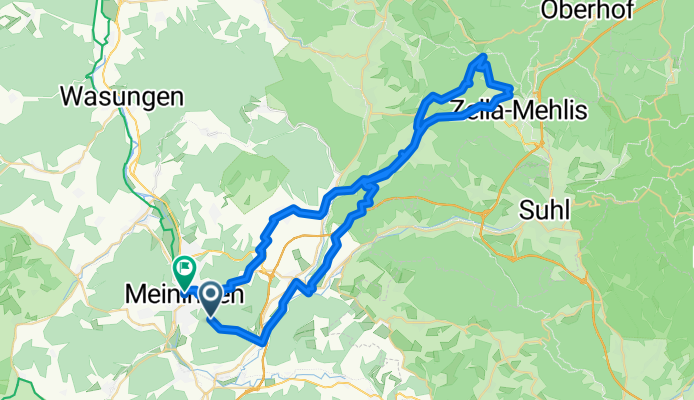 Meiningen nach Ernestinerstraße, Meiningen