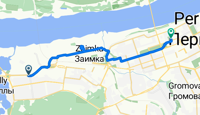 Трамвайная улица, Пермь до Советская улица, Пермь