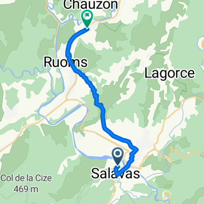 De Les Blaches à Route de la Tour du Moulin