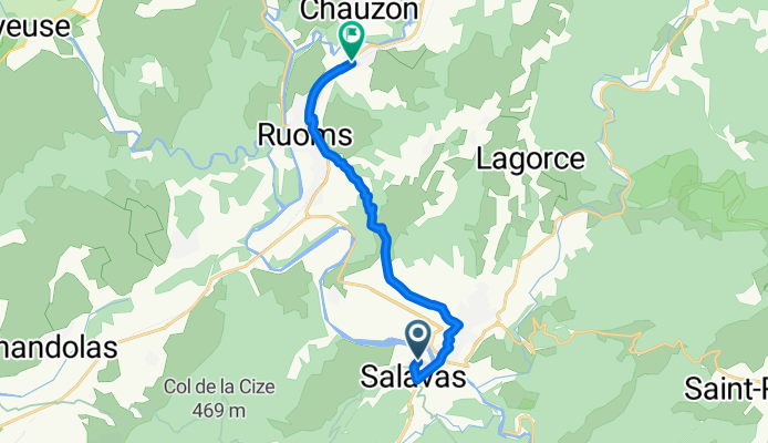 De Les Blaches à Route de la Tour du Moulin