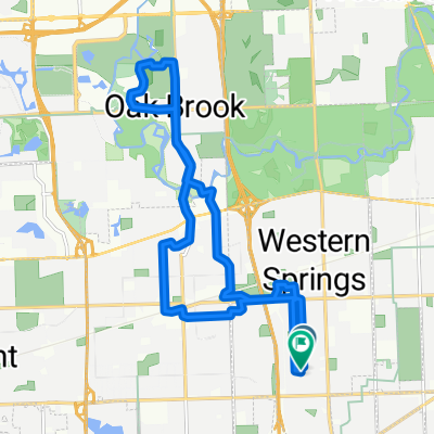 Woodland Ave, Western Springs to Woodland Ave, Western Springs