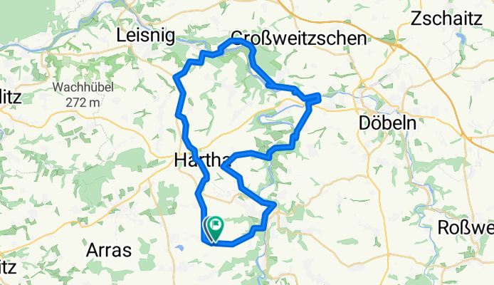 Reinsdorf, Waldheim nach Reinsdorf, Waldheim