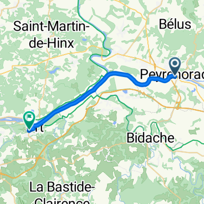 Route d'Hastingues nach Allée de Mesples