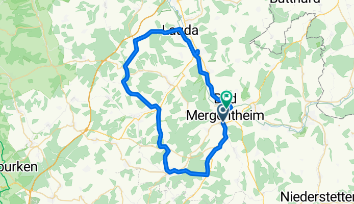 Route in Bad Mergentheim