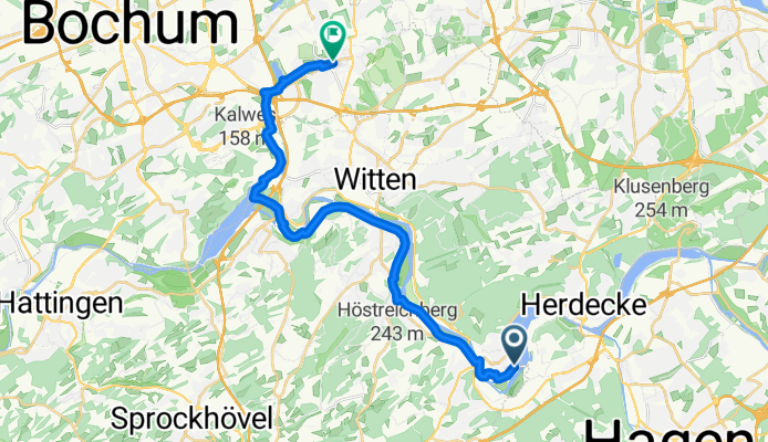 Gustav-Vorsteher-Straße, Wetter (Ruhr) nach Wiebuschweg, Bochum