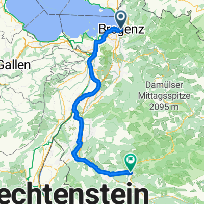 Von Bregenz bis Ludesch
