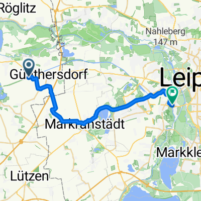 Leuna nach Blümnerstraße, Leipzig
