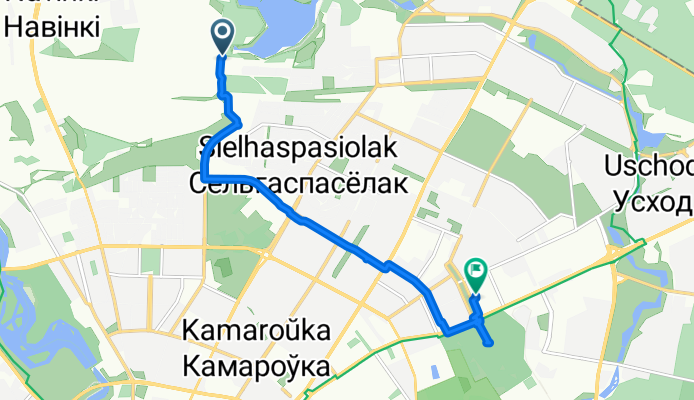 Маршрут в улица Натуралистов