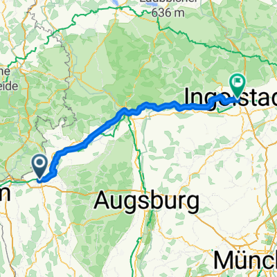 Marktplatz, Günzburg to Sauerstraße, Ingolstadt