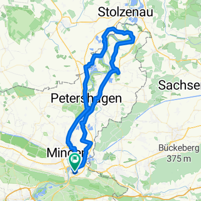 Lerbeck-Schachtschleuse Minden-Petershagen-Schlüsselburg-Lahde-Dankersen-Lerbeck