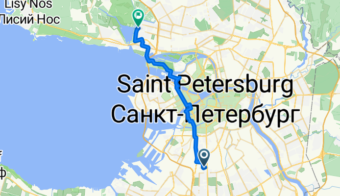 Варшавская улица, Saint Petersburg to Шуваловский проспект, Saint Petersburg