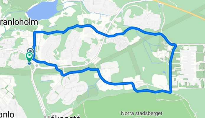 Halmstadsvägen to Halmstadsvägen