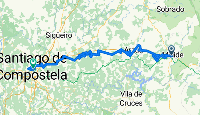 Camino dzień 11 Rúa San Antonio do Rúa de Belvís