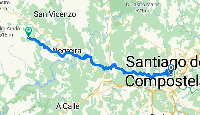 Camino dzień 12 Rúa de Belvís do Piaxe