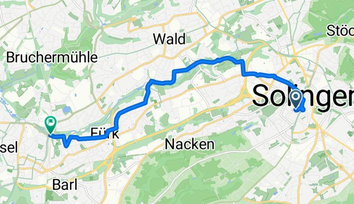 Solingen-Mitte, Solingen nach Bahnstraße, Solingen