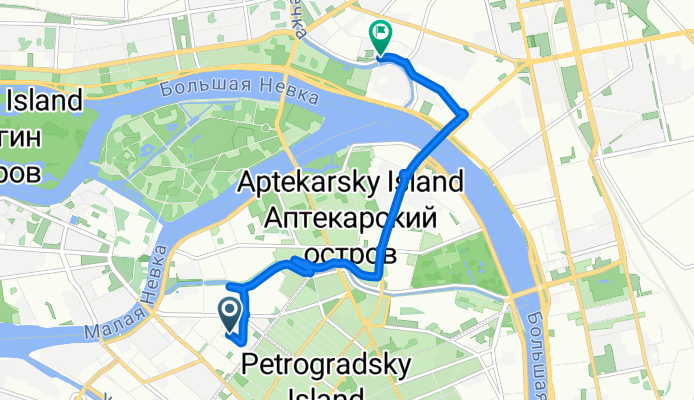 Лодейнопольская улица, Санкт-Петербург до Ушаковская набережная, Санкт-Петербург